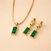Elegante gouden ketting met maan en zirkonia