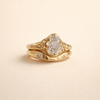 Verfijnde roségouden ring met subtiele zirkonia details