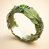 Elegante groene zirkonia ring