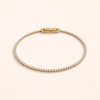 Elegante gouden armband met sprankelende kristallen