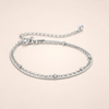 Elegante zilveren schakelarmband met verfijnde details