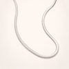 Elegante zilveren slangenketting met verfijnde glans