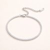 Elegante zilveren tennisarmband met subtiele zirkonia's