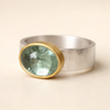 Elegante groene zirkonia ring