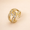 Geknoopt roségouden ring met subtiele details
