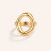 Zachte gestructureerde gouden ring