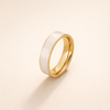 Zachte witte zirkonia ring