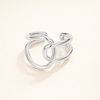 Elegante zilveren ring met verfijnd design