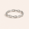 Eindeloze zilveren draai-ring