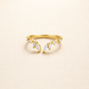 Verfijnde gouden ring met kristalaccent