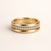 Elegante zirkonia ring met verfijnde omlijsting