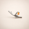 Vintage Birdie Zilveren Oorbellen