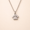 Elegante Zilveren Poot Ketting – Roestvrij Staal