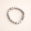 Natuurlijke Edelstenen Armband met Poot- en Hartbedel – Handgemaakt Ontwerp