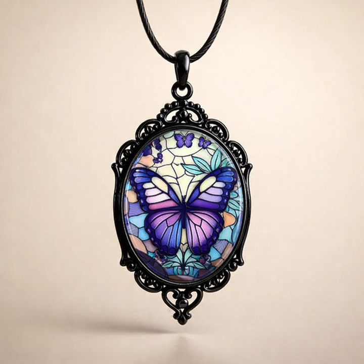 Mooie Hart Zircon Meisje en Paard Ketting