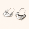 Boho Vogel-Inspiratie Dangle Oorbellen – Zilverkleurig