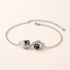 Oneindig Symbool Hanger Huisdier Poot Armband met Zirconia