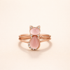 Kat Ring in Roze Goud