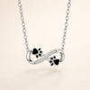 Oneindige Pootafdruk Ketting met Zirkonia