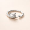 Vintage Zilveren Kitty Ring
