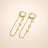 Kira Crystal Drop Hoop Oorbellen