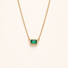 Monica Groene Smaragd Ketting