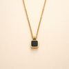 Lucia Zwarte Hangende Ketting