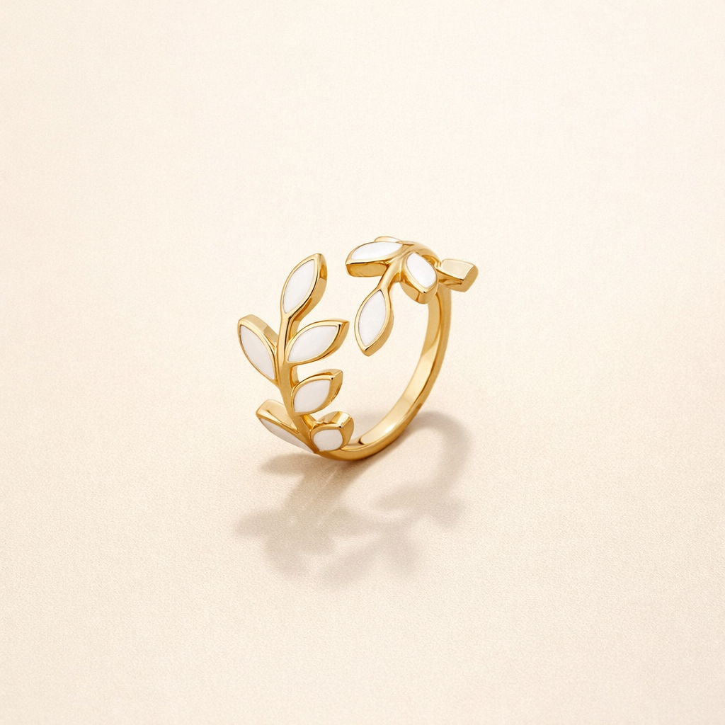 Gouden Blad Ring
