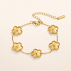 Gouden Klaver Armband