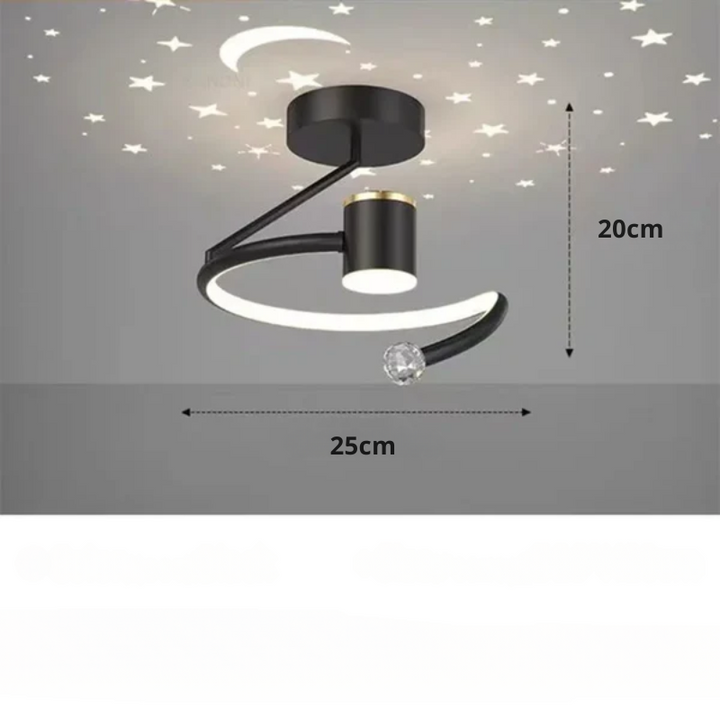 LED-plafondlamp met sterreneffect, dimbare kamerverlichting