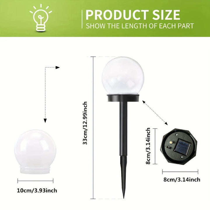 LED-solar tuinlampen – Bolvormige verlichting voor paden en tuinen