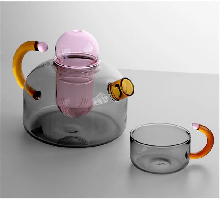Theezetset met theepot en mok in urban stijl