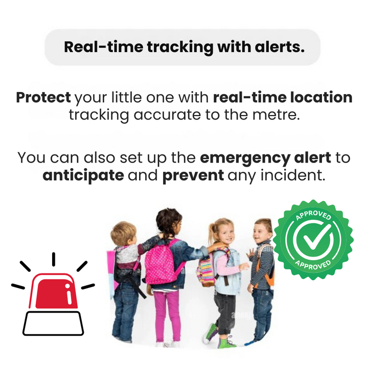 Locatietracker voor kinderen, realtime GPS & waterdicht ontwerp