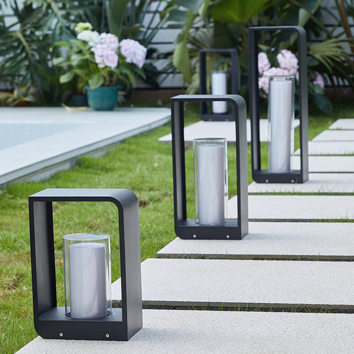 Vierkante LED-buitenlamp, moderne tuin- en terrasverlichting