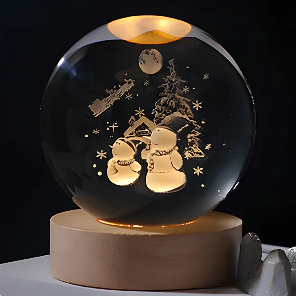 Kosmische kristallen bol-lamp, magische LED-woondecoratie
