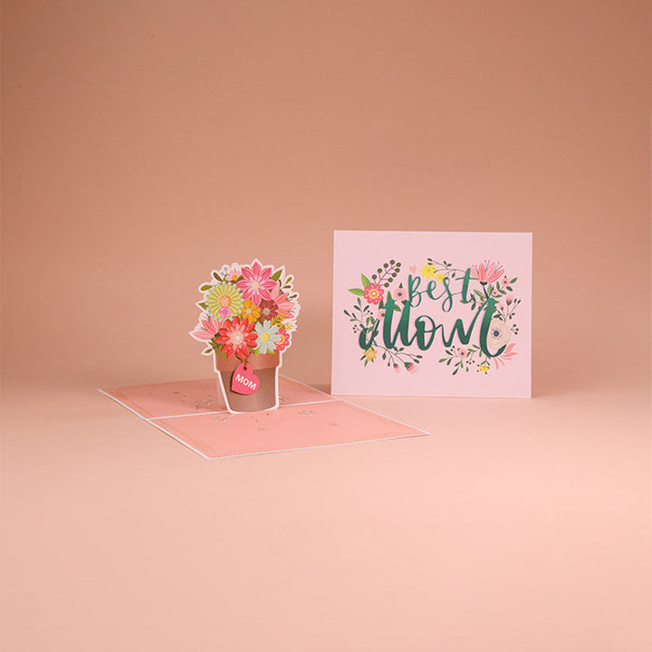 Moederdag 3D-bloemenkaart, uniek aandenken voor haar