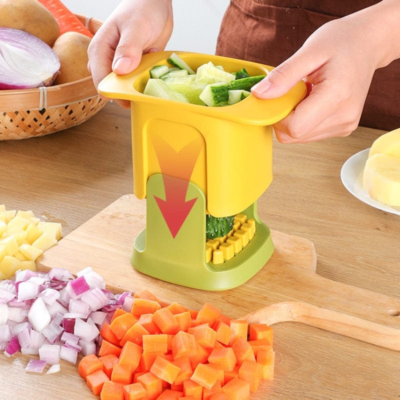 SliceKing - 2-in-1 Groentesnijder & Hakmachine voor Snel en Eenvoudig Snijden