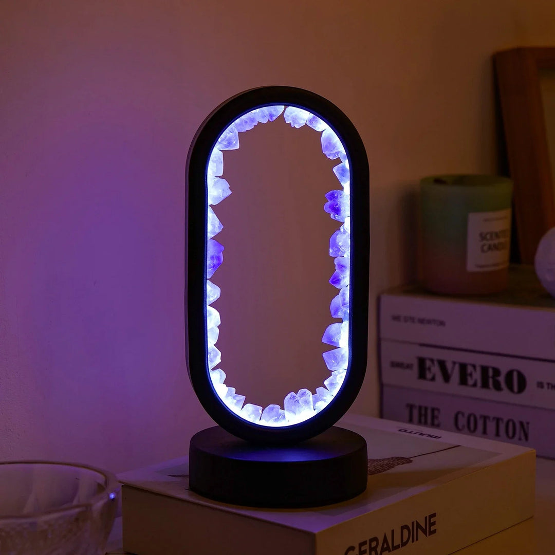 AmethystGlow - Handgemaakte Natuurlijke Kalmerende Amethist Lamp voor Ontspanning