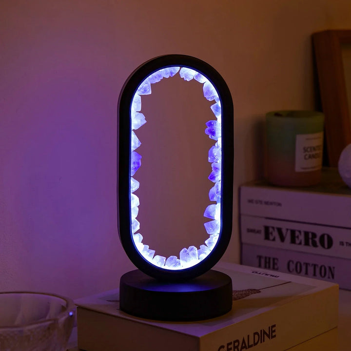 AmethystGlow - Handgemaakte Natuurlijke Kalmerende Amethist Lamp voor Ontspanning