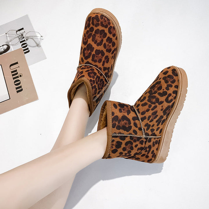 Snowboots voor dames met nepbont en antislip rubberzool