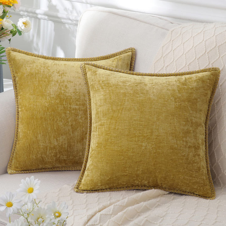 CozyNest - Zachte Chenille Kussenhoes 45x45cm Luxe Decoratie voor Bank & Woonkamer