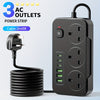 Stekkerdoos met 3 stopcontacten, 6 USB-poorten en 2 m verlengsnoer – 13A (UK)