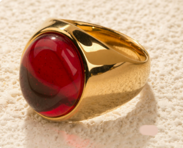 Grote Kattenoog Edelsteen Ring – Liora