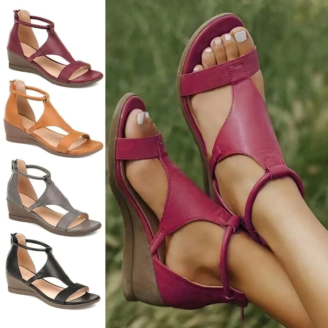 Zomer Nieuwe Sleehakslippers For Dames, Orthopedische Sandalen Met Zomer Nieuwe Sleehakslippers For Dames, Orthopedische Sandalen Met