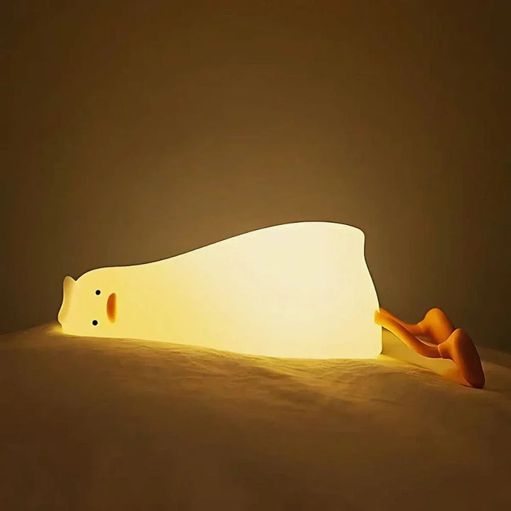Schattig nachtlampje met figuurtje voor naast je bed, touchbediening, oplaadbare lamp