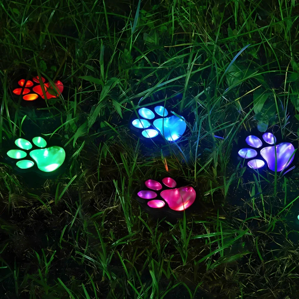 Dierenpootpadverlichting, milieuvriendelijke solar-tuindecoratie