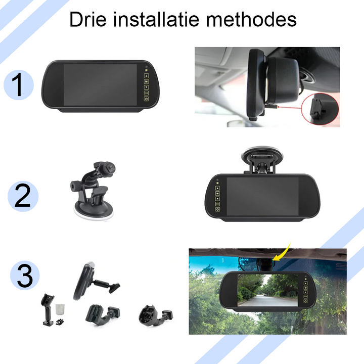 Mercedes Citan - Renault Kango 2012-2021 - Achteruitrijcamera + display