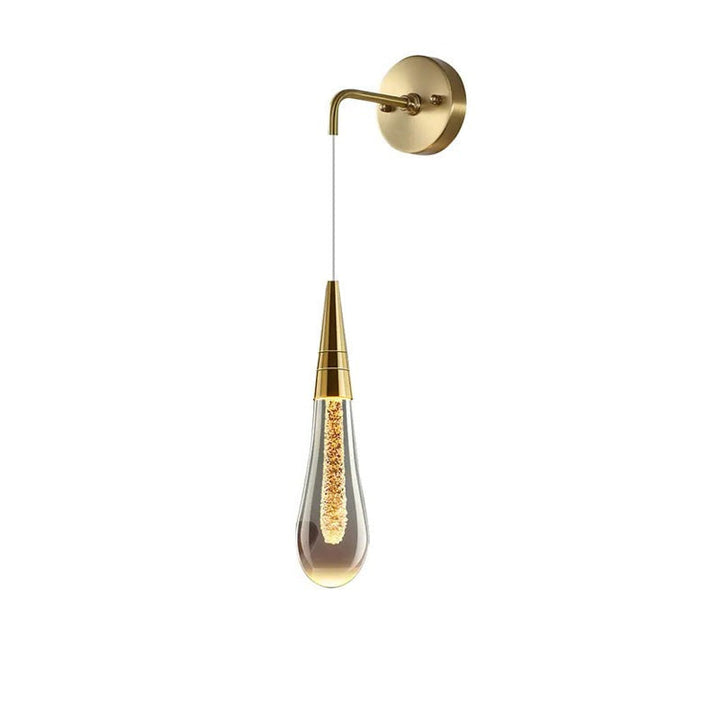 Druppelvormige wandlamp met warme glans - Solena