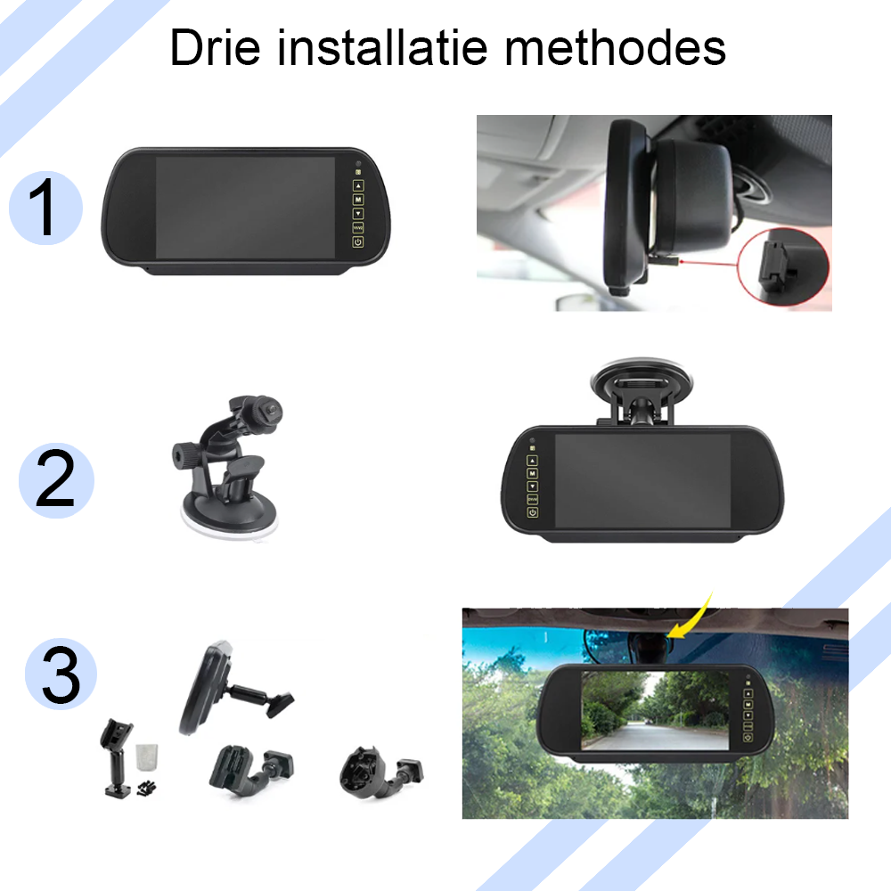 Toyota ProAce  2012-2021 - Achteruitrijcamera + display