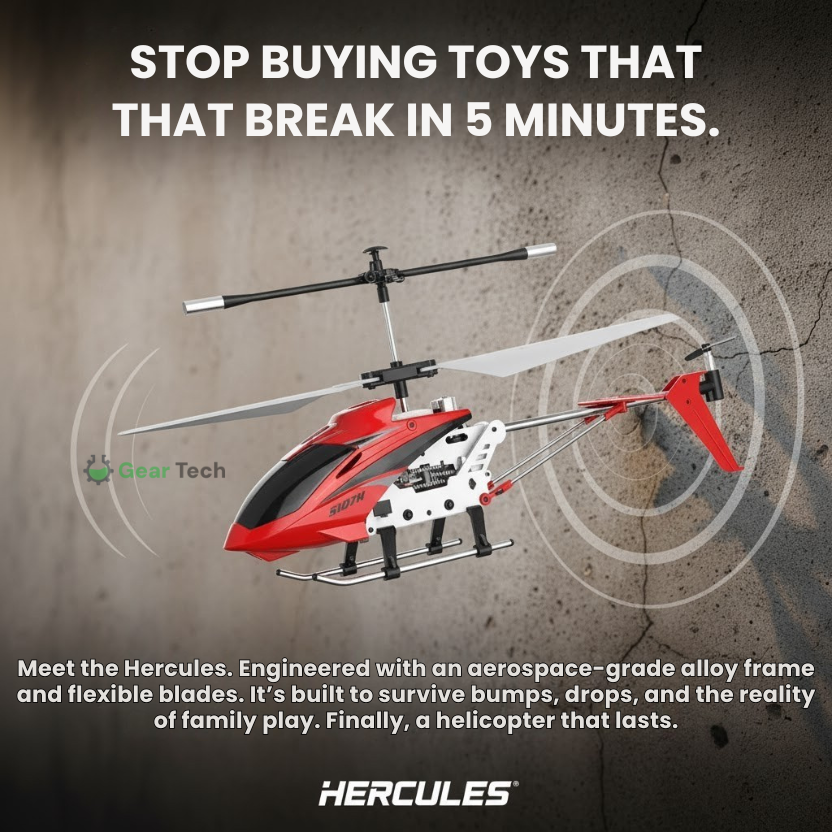 Duurzame bestuurbare helikopter met ledverlichting & schokbestendig